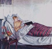 Michael Ancher The Sick Girl Sweden oil painting artist